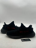 adidas Yeezy Boost 350 V2 Black Red 12 (Moderately Worn Pre-Owned) - Image 1