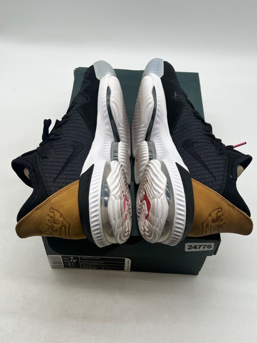 Nike LeBron 16 Low Black Wheat Soundtrack 9 (Lightly Worn Pre-Owned)NikeBlack/Multi-Color-White-Wheat - Image 9