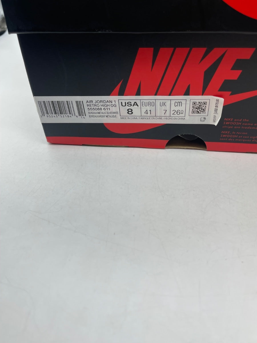 Jordan 1 Retro High OG Bordeaux 8 (Moderately Worn Pre-Owned) - Image 9