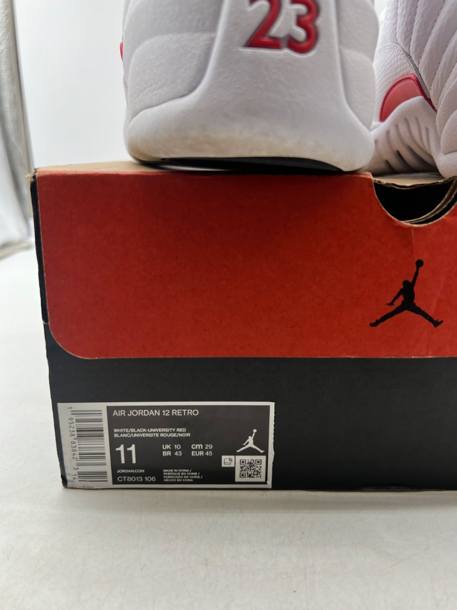 Jordan 12 Retro Twist 11 (Lightly Worn Pre-Owned)JordanWhite/Black-University Red - Image 4