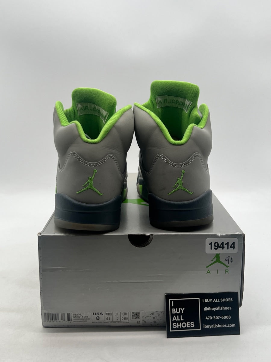 Jordan 5 Retro Green Bean (2022) 8 (Moderately Worn Pre-Owned) - Image 3