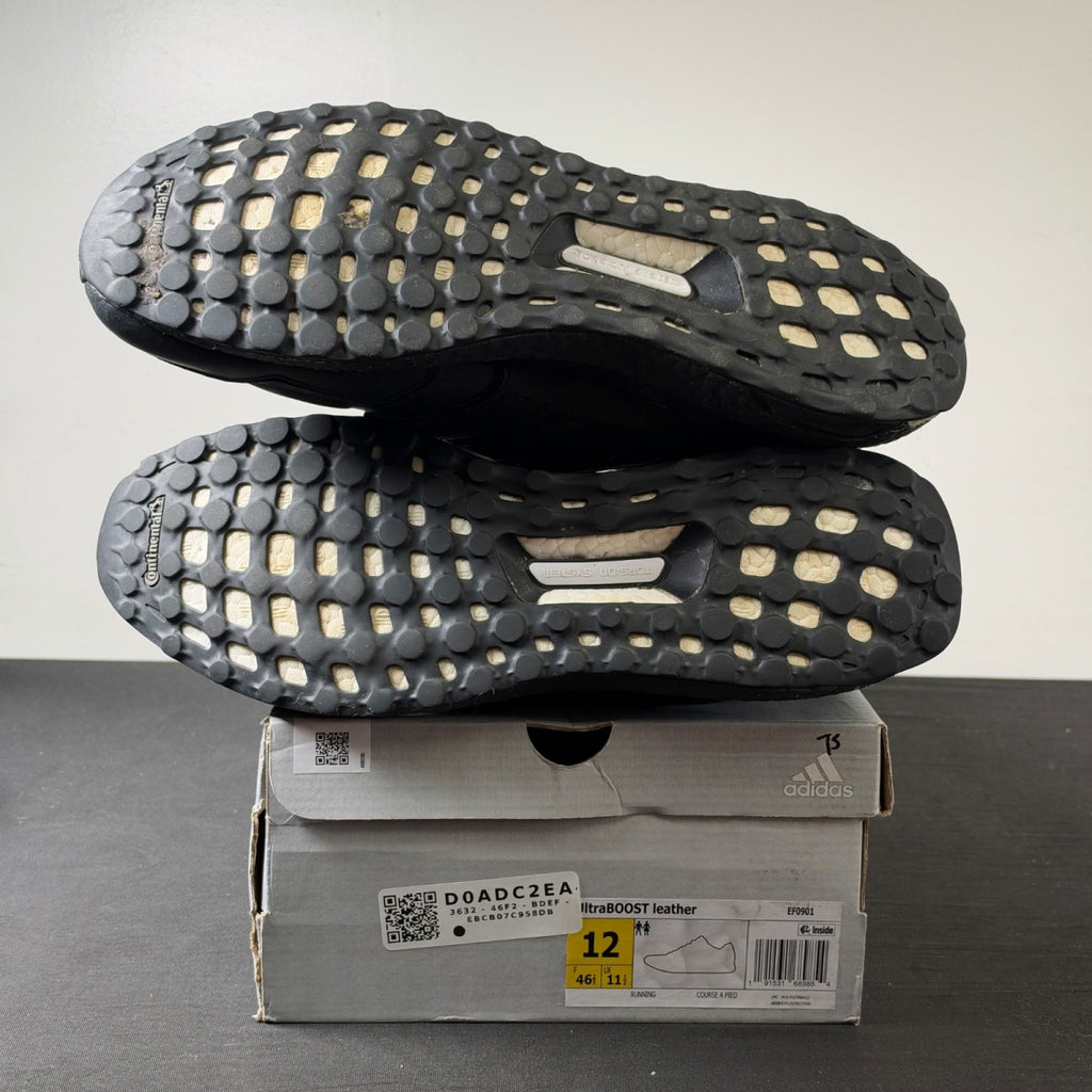 adidas Ultra Boost Leather Black (Size 12) - aux