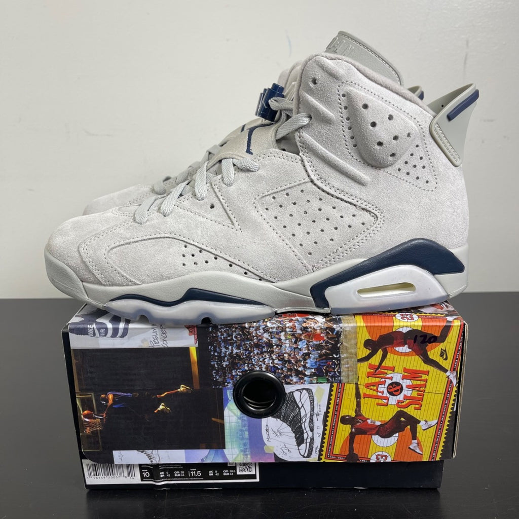 Jordan 6 Retro Georgetown (2022) 10 (Moderately Worn Pre-Owned)JordanMagnet/College Navy - Image 3