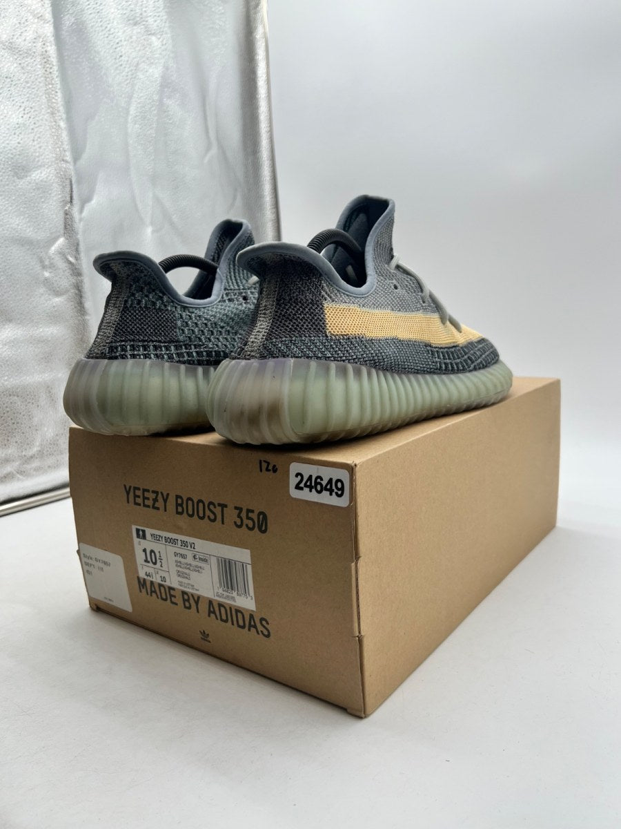 adidas Yeezy Boost 350 V2 Ash Blue 10.5 (Lightly Worn Pre-Owned)adidasAsh Blue/Ash Blue/Ash Blue - Image 5