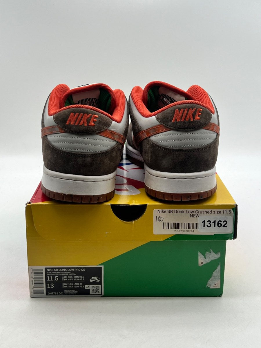 Nike SB Dunk Low Crushed D.C. 11.5 (Moderately Worn Pre-Owned)NikeOlive Grey/Mantra Orange/Rattan - Image 3