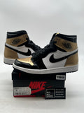 Jordan 1 Retro High NRG Patent Gold Toe 9 (Lightly Worn Pre-Owned) - Image 1