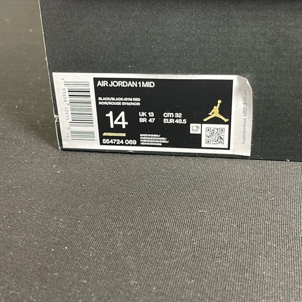 Jordan 1 Mid Chicago Toe (Size 14) - Image 7