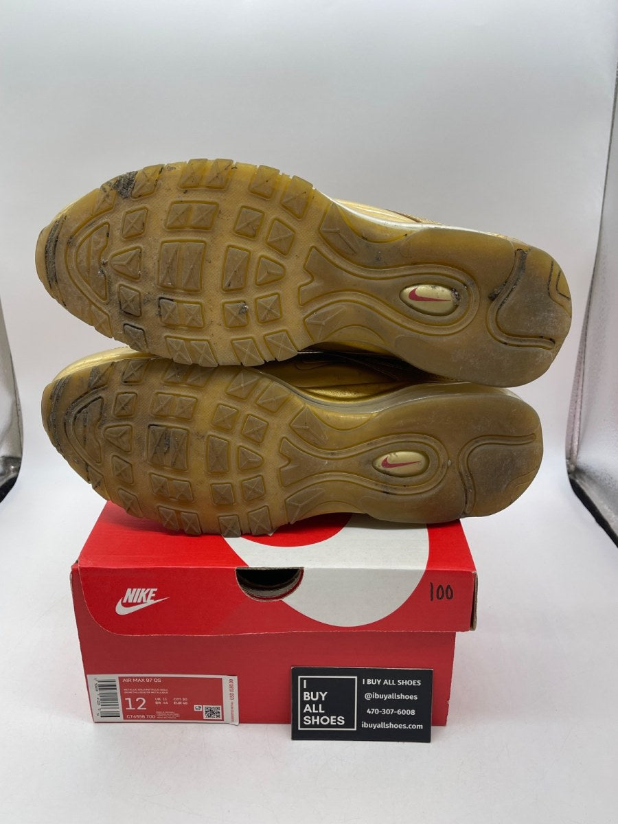 Nike Air Max 97 Gold Medal 12 (Moderately Worn Pre-Owned) - Image 7