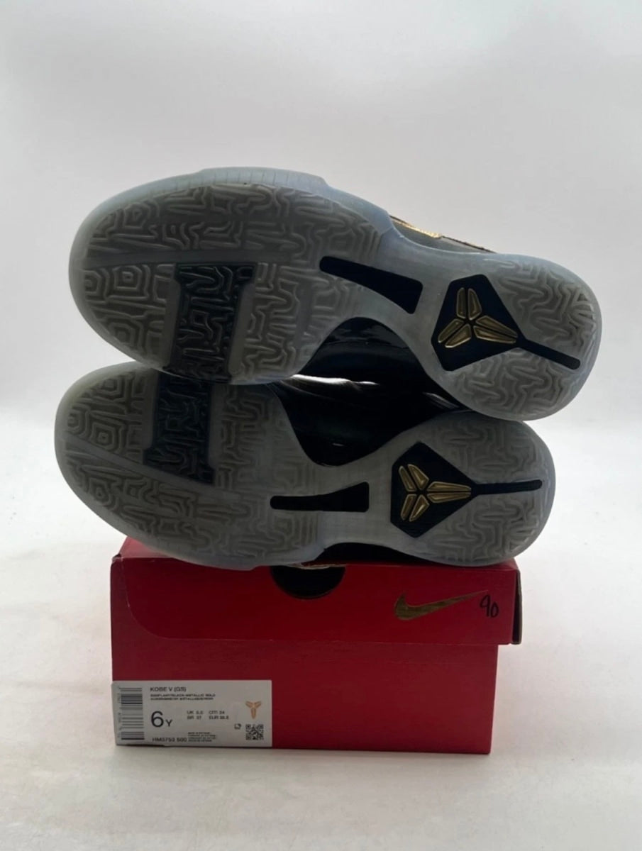 Nike Kobe 5 Year of the Mamba Eggplant (GS) 6Y (Lightly Worn Pre-Owned)NikeEggplant/Black/Metallic Gold - Image 8
