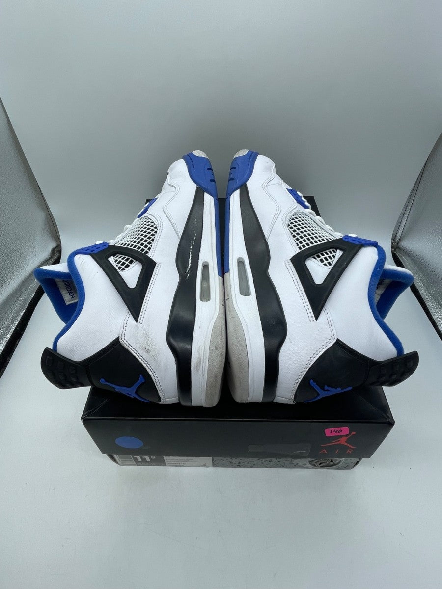 Jordan 4 Retro Motorsports (2017) 11.5 (Moderately Worn Pre-Owned)JordanWhite/Varsity Blue-Black - Image 6