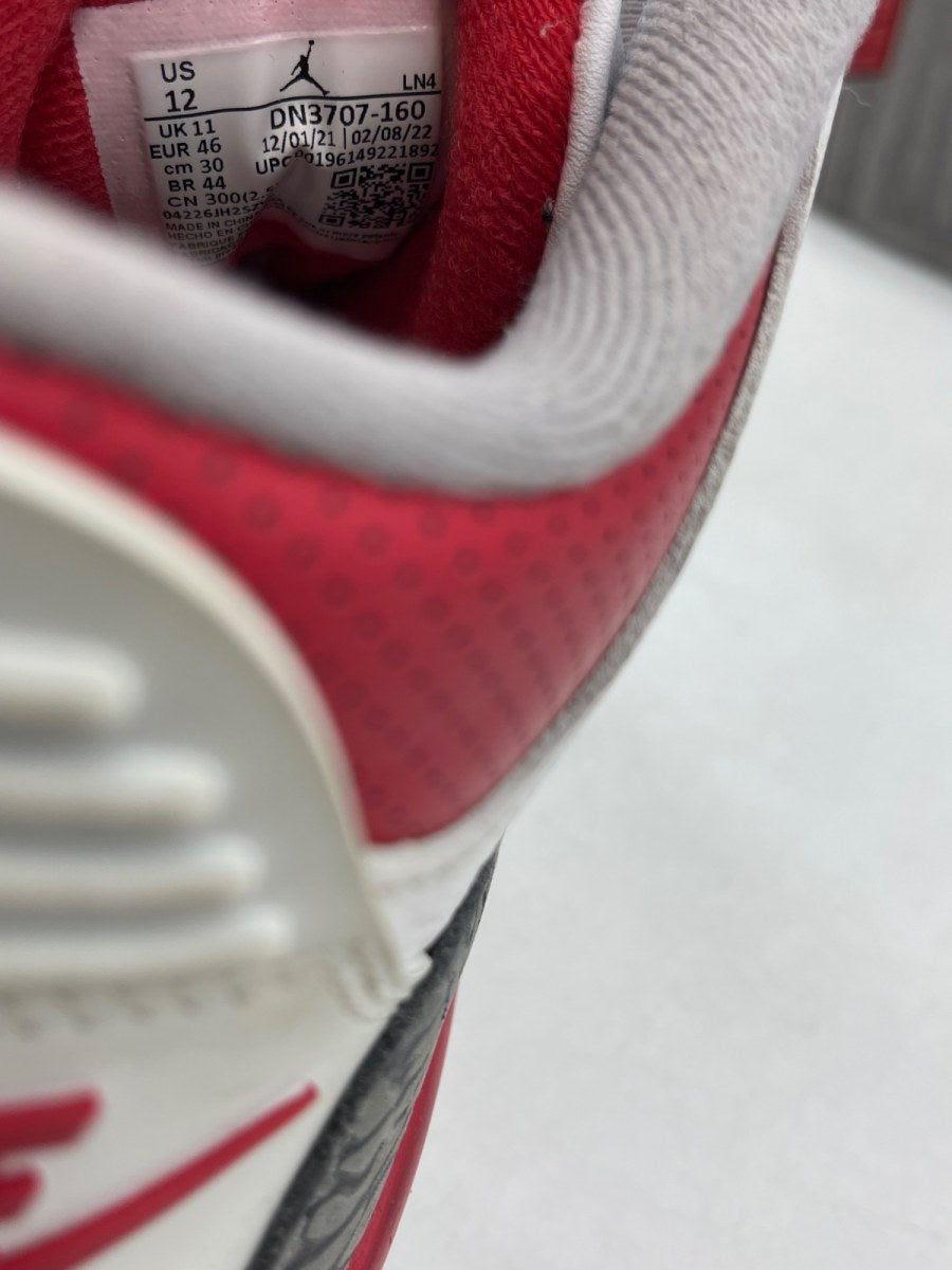 Jordan 3 Retro Fire Red (2022) 12 (Moderately Worn Pre-Owned) - Image 8