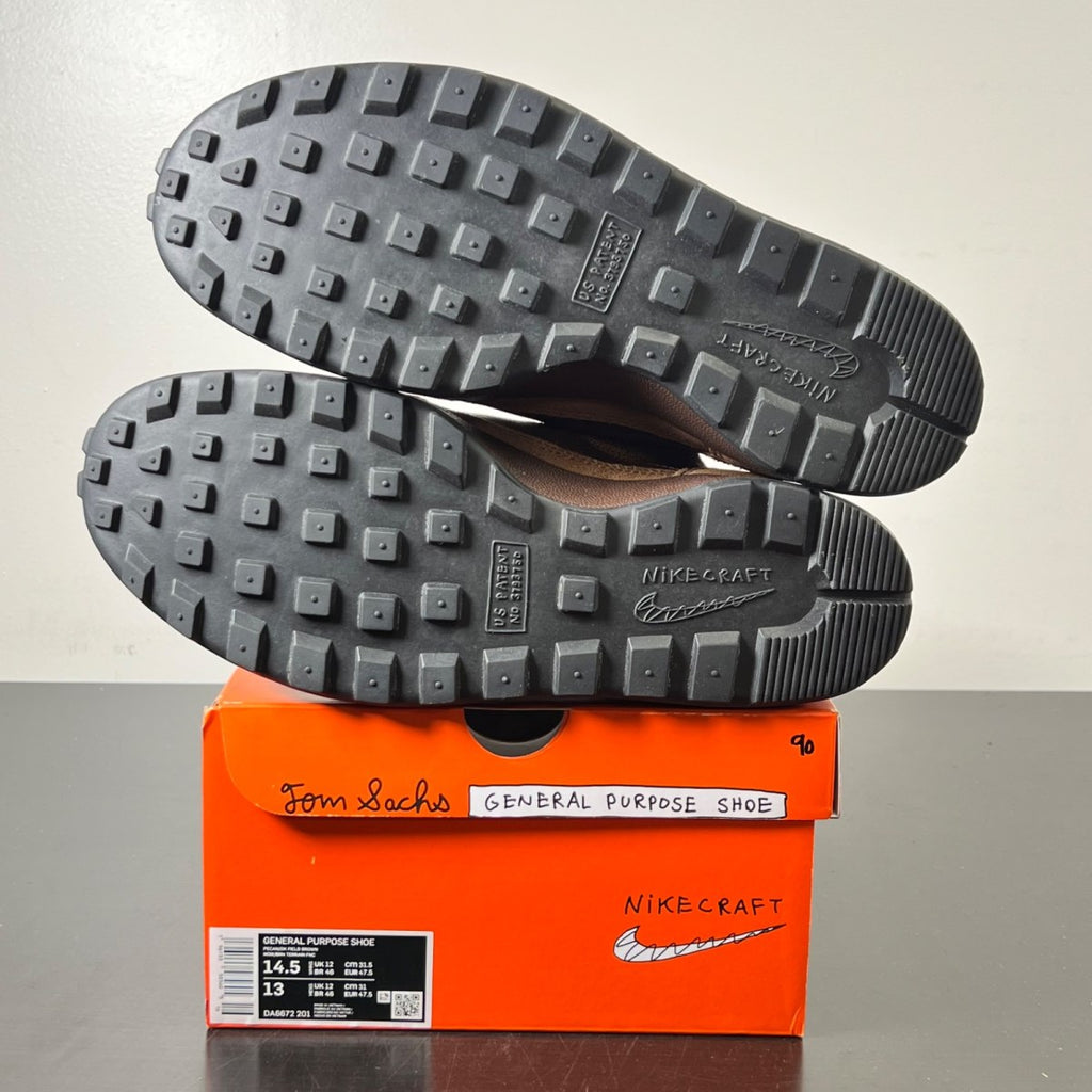 NikeCraft General Purpose Shoe Tom Sachs Field Brown 14.5W / 13M (Lightly Worn Pre-Owned)NikeCraftPecan/Dark Field Brown-Dark Field Brown - Image 5