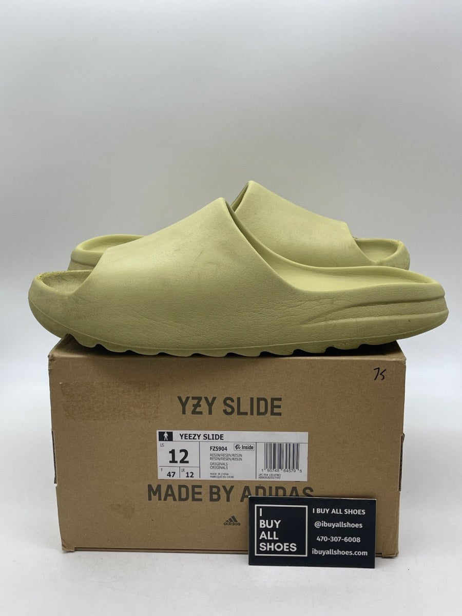 adidas Yeezy Slide Resin (2022/2024) 12 (Heavily Worn Pre-Owned) - Image 1