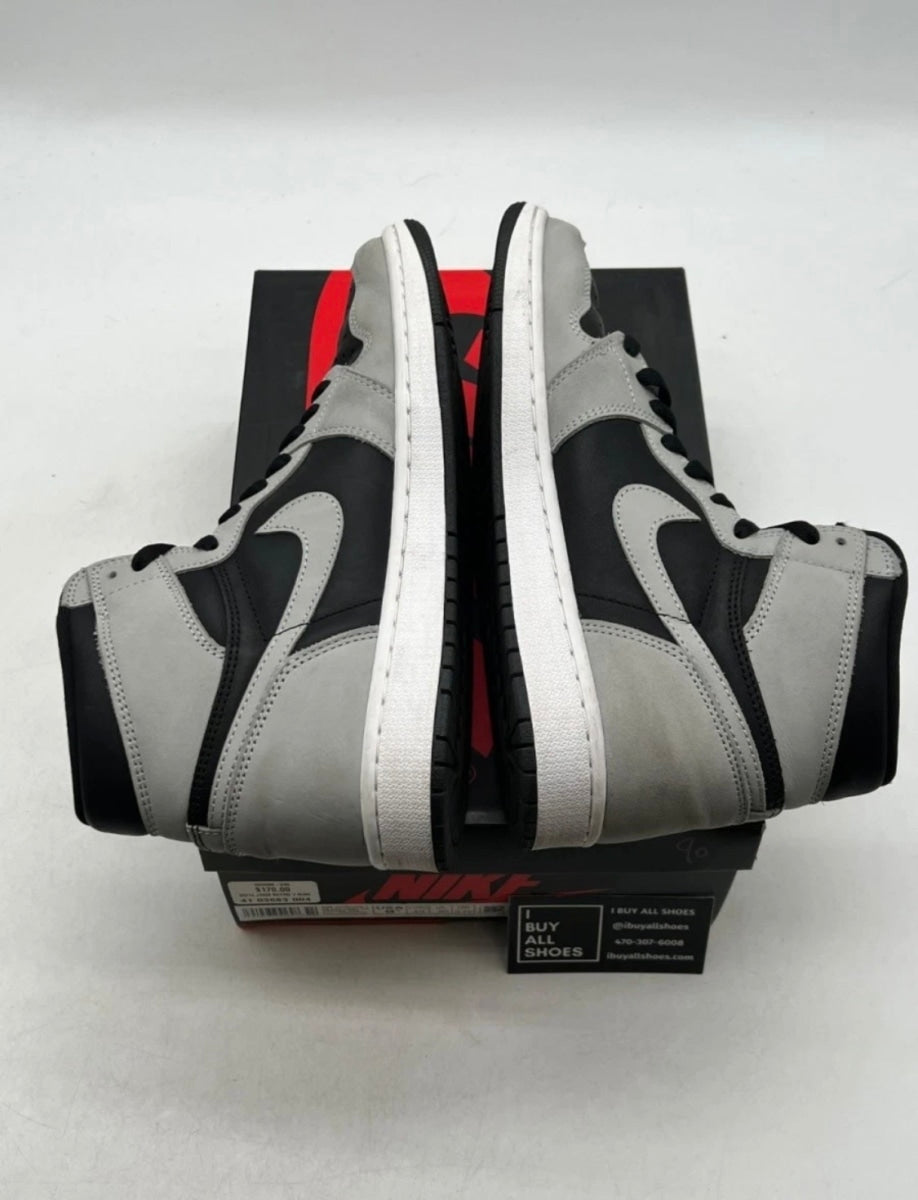 Jordan 1 Retro High Shadow 2.0 9.5 (Heavily Worn Pre-Owned)JordanBlack/White-Light Smoke Grey - Image 9