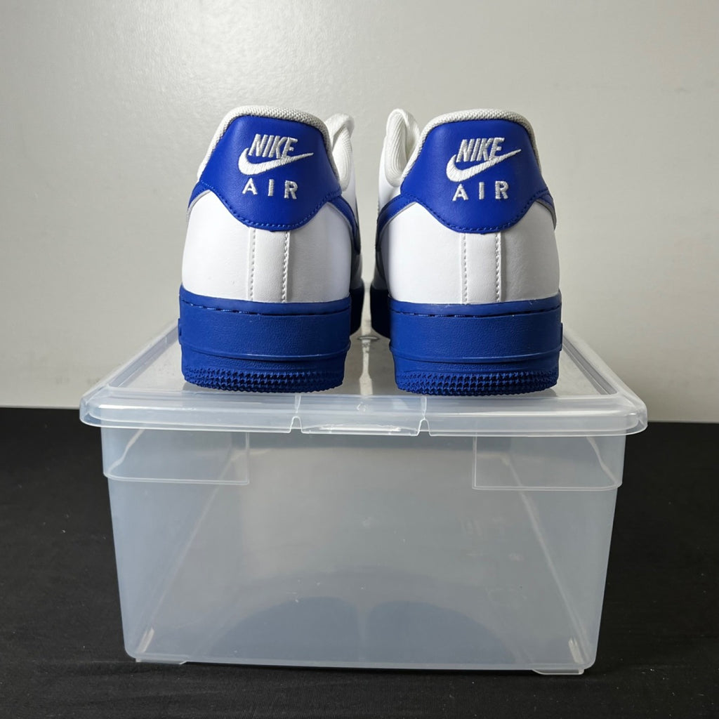 Nike Air Force 1 Low 07 White Royal 10 (New Pre-Owned)NikeWhite/Royal Blue - Image 4