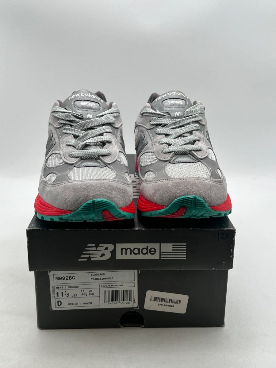 New Balance 992 MiUSA Grey Multi 11.5 (Lightly Worn Pre-Owned)New BalanceGrey/Silver/Orange-Multi - Image 2