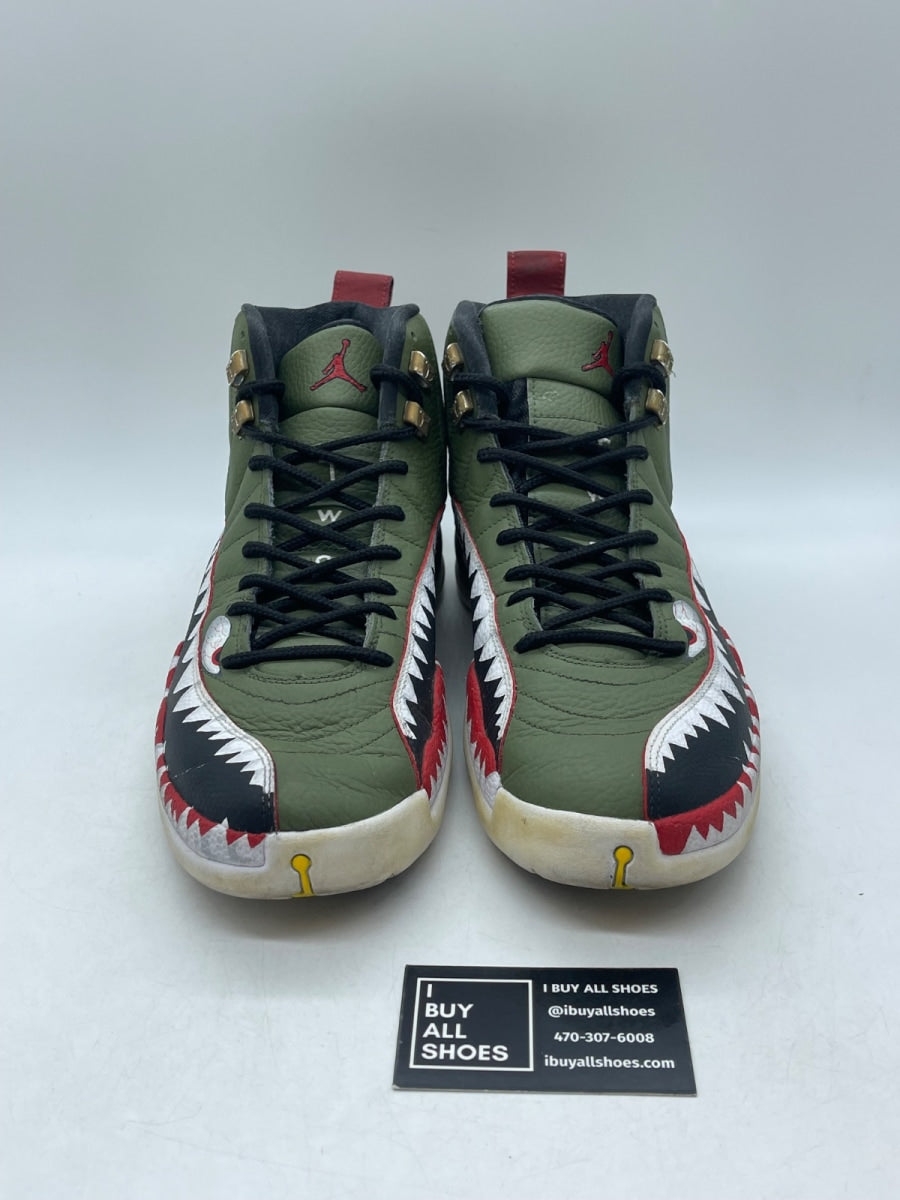 Jordan 12 Retro Stealth 12 (Heavily Worn Pre-Owned) - Image 2