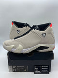 Jordan 14 Retro Desert Sand 11.5 (Heavily Worn Pre-Owned) - Image 1