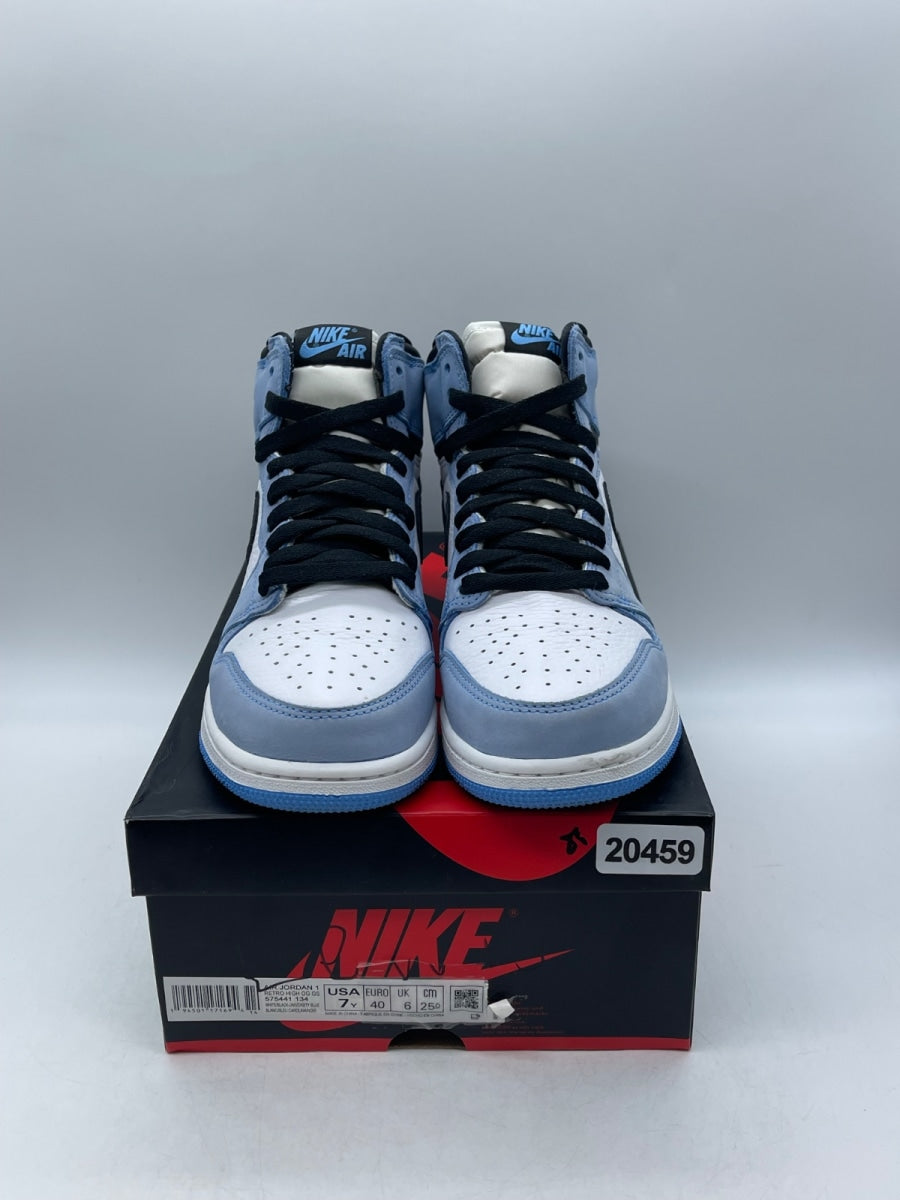 Jordan 1 Retro High OG University Blue (GS) 7Y (Moderately Worn Pre-Owned) - Image 2