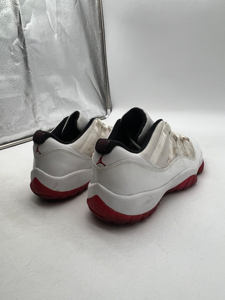 Jordan 11 Retro Low White Red (2012) 9 (Heavily Worn Pre-Owned) - Image 3