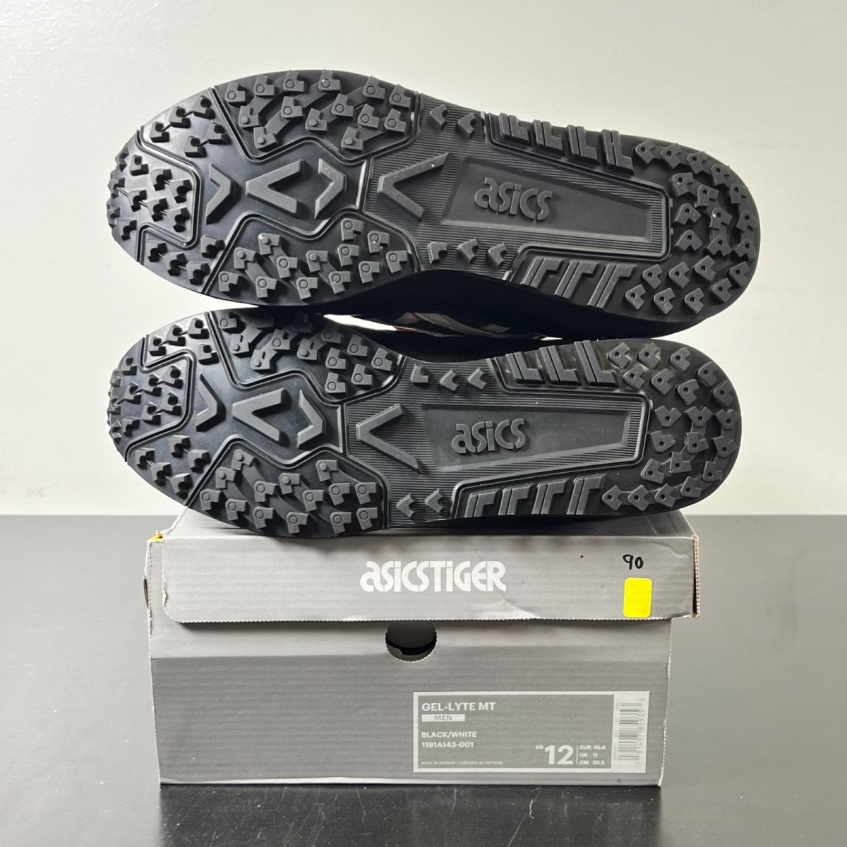 ASICS Gel-Lyte MT Black White Orange 12 (Lightly Worn Pre-Owned)ASICSBlack/White - Image 6