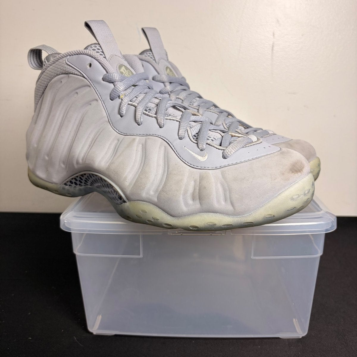 Nike Air Foamposite One Wolf Grey Suede (Size 12) - aux