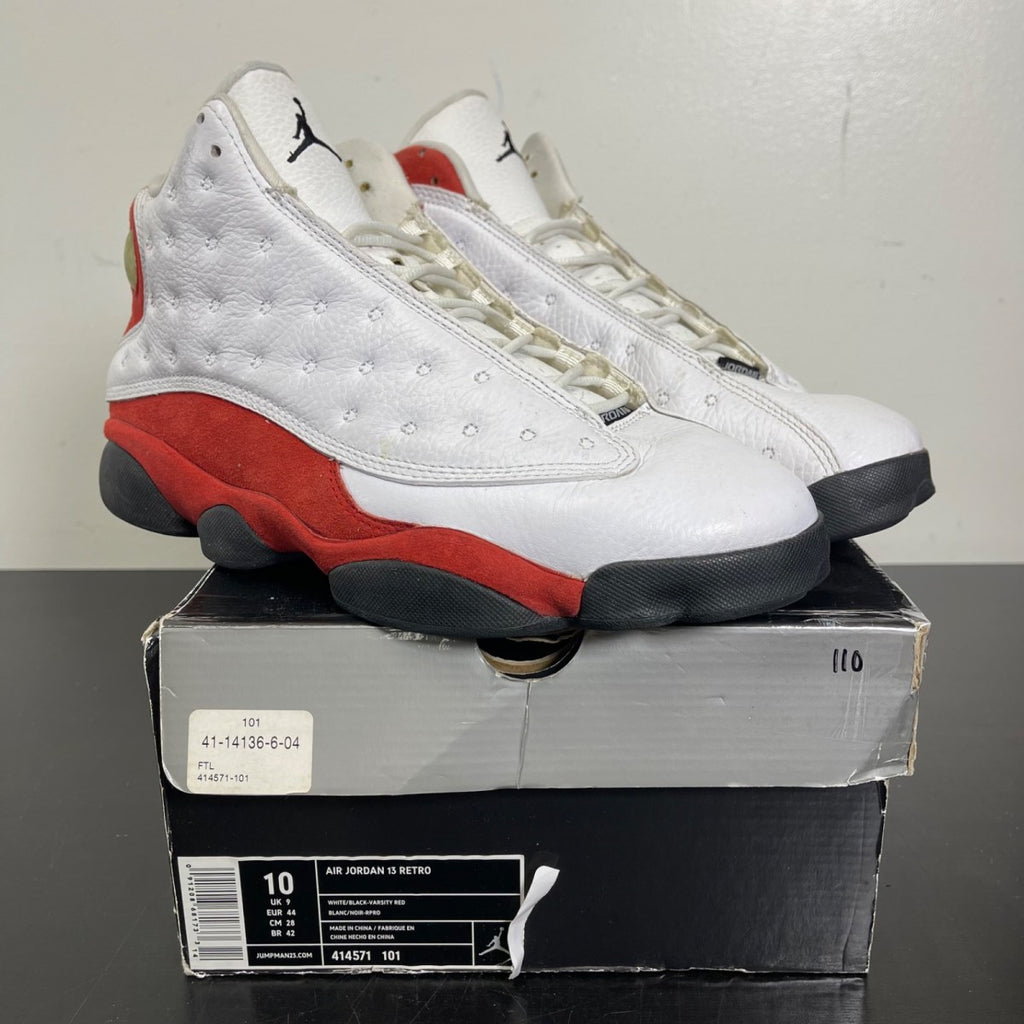Jordan 13 Retro Cherry (2010) 10 (Moderately Worn Pre-Owned)JordanWhite/Black-Varsity Red - Image 1