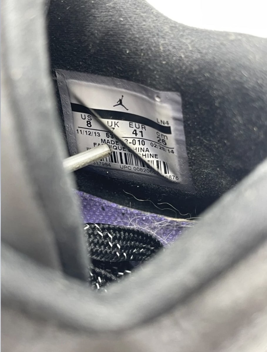 Jordan 3 Retro 5Lab3 Black 8 (Heavily Worn Pre-Owned)JordanBlack/Black-Clear - Image 6