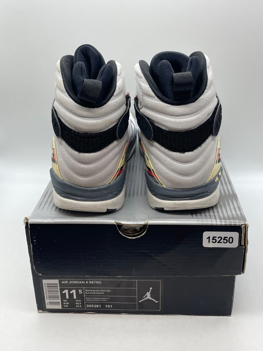 Jordan 8 Retro Bugs Bunny (2003) 11.5 (Moderately Worn Pre-Owned)JordanBugs Bunny White/Black-True Red - Image 3
