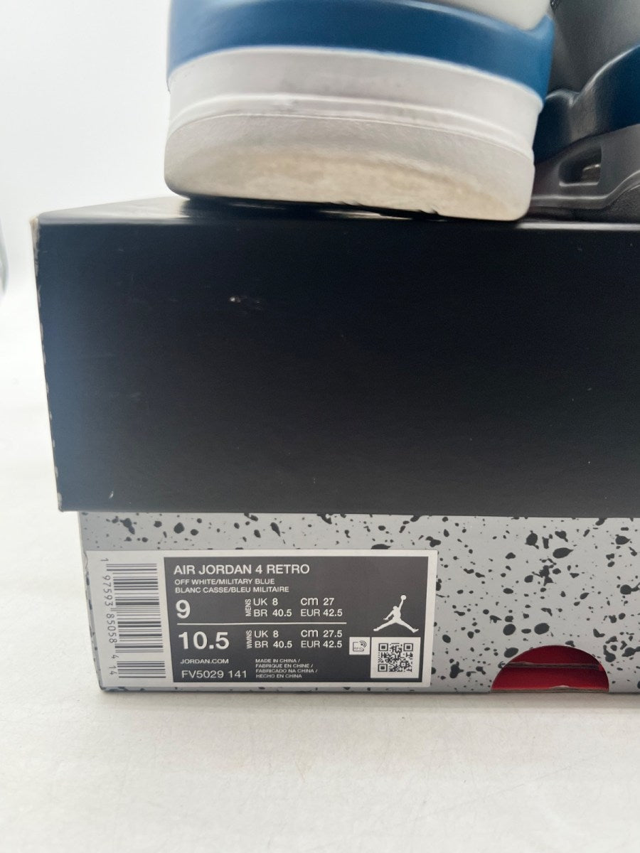 Jordan 4 Retro Military Blue (2024) 9 (Lightly Worn Pre-Owned) - Image 4
