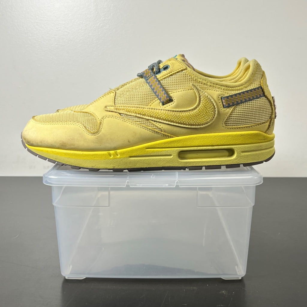 Nike Air Max 1 Travis Scott Cactus Jack Saturn Gold 12 (Heavily Worn Pre-Owned)NikeSaturn Gold/Tea Tree Mist/Tent - Image 3