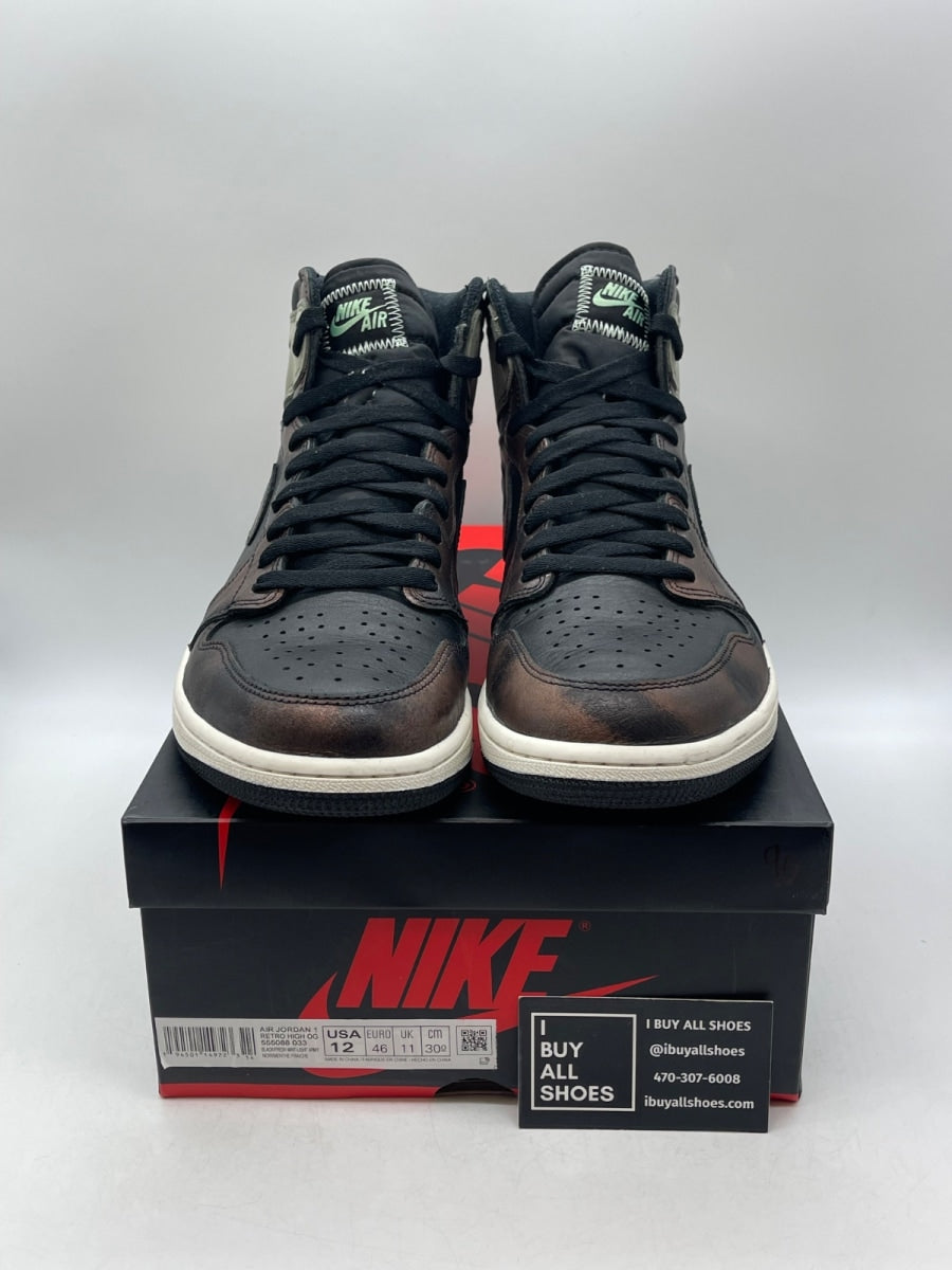 Jordan 1 Retro High Light Army Rust Shadow Patina 12 (Moderately Worn Pre-Owned) - Image 2