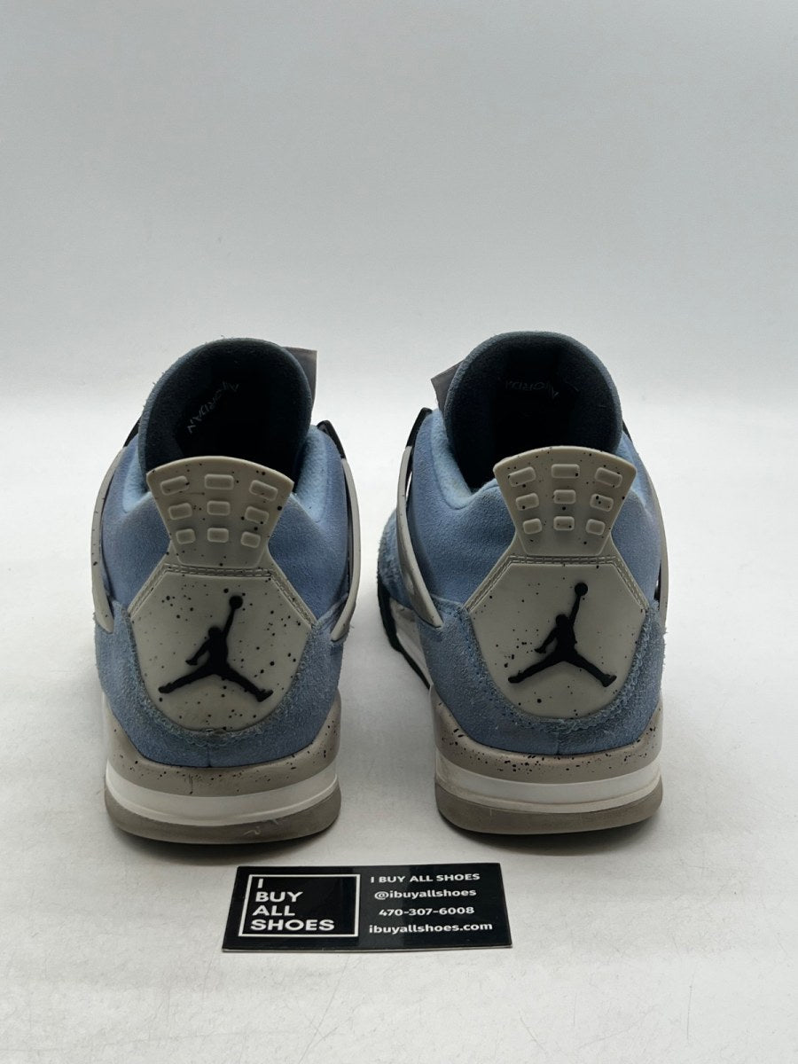 Jordan 4 Retro University Blue 10 (Moderately Worn Pre-Owned) - Image 3