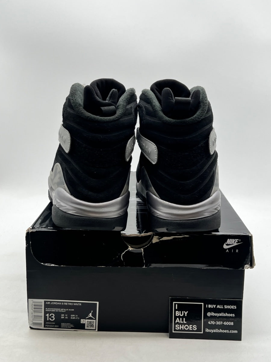 Jordan 8 Retro Winterized Gunsmoke 13 (Lightly Worn Pre-Owned) - Image 3