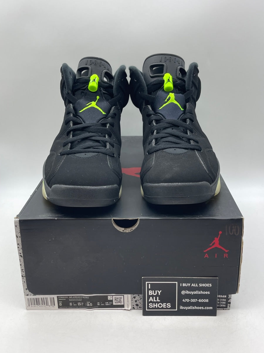 Jordan 6 Retro Electric Green 8 (Moderately Worn Pre-Owned) - Image 2