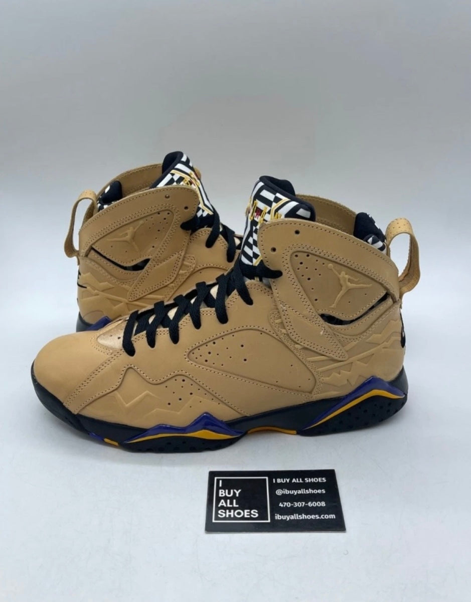 Jordan 7 Retro SE Vachetta Tan 10 (Lightly Worn Pre-Owned)JordanVachetta Tan/Black/Taxi/Dark Concord - Image 1