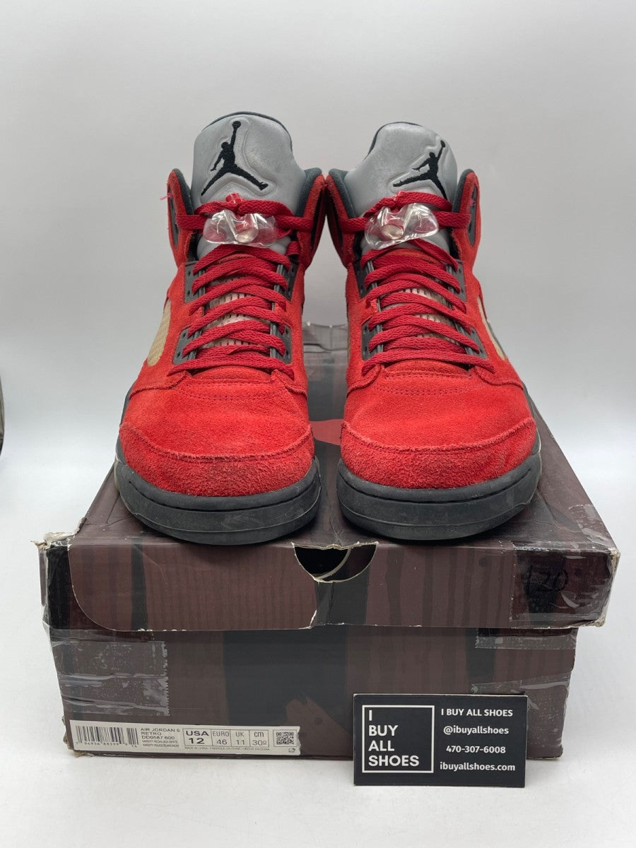 Jordan 5 Retro Raging Bull Red (2021) 12 (Moderately Worn Pre-Owned) - Image 2