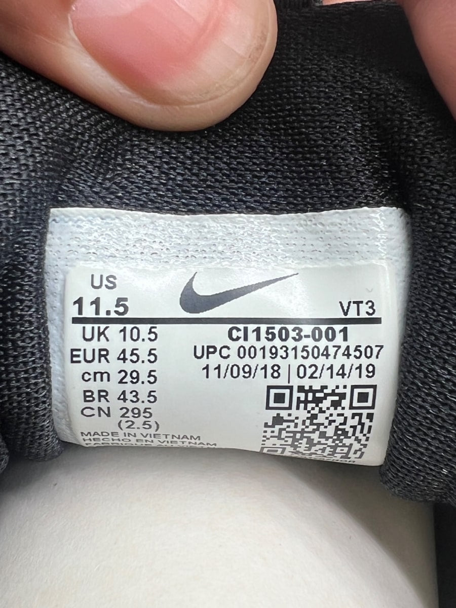 Nike Air Max 97 Black Red Silver 10.5 (Moderately Worn Pre-Owned) - Image 9