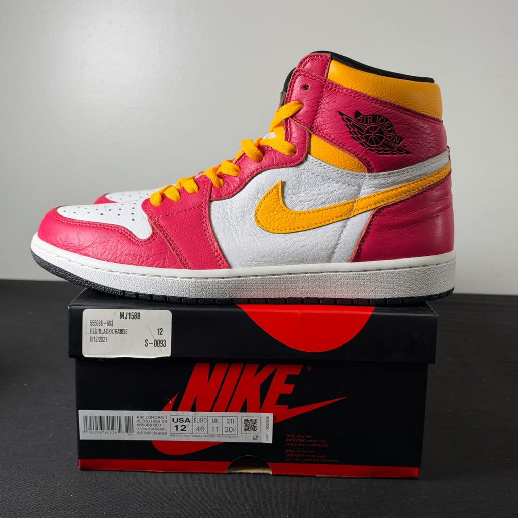 Jordan 1 Retro High OG Light Fusion Red (Size 12) - aux