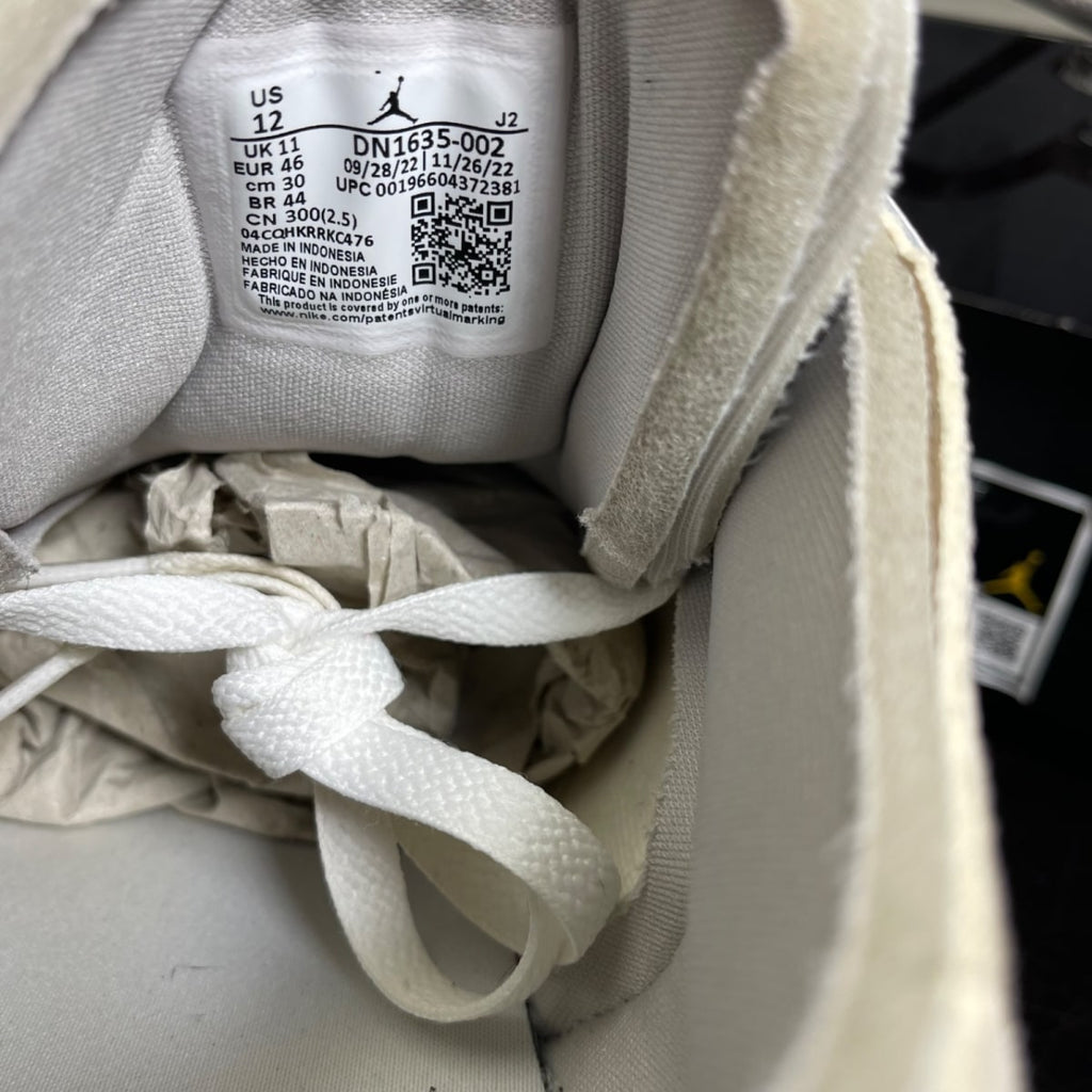 Jordan 1 Low SE Craft Inside Out Tech Grey 12 (Moderately Worn Pre-Owned)JordanTech Grey/Light Orewood Brown/White/Sail - Image 6