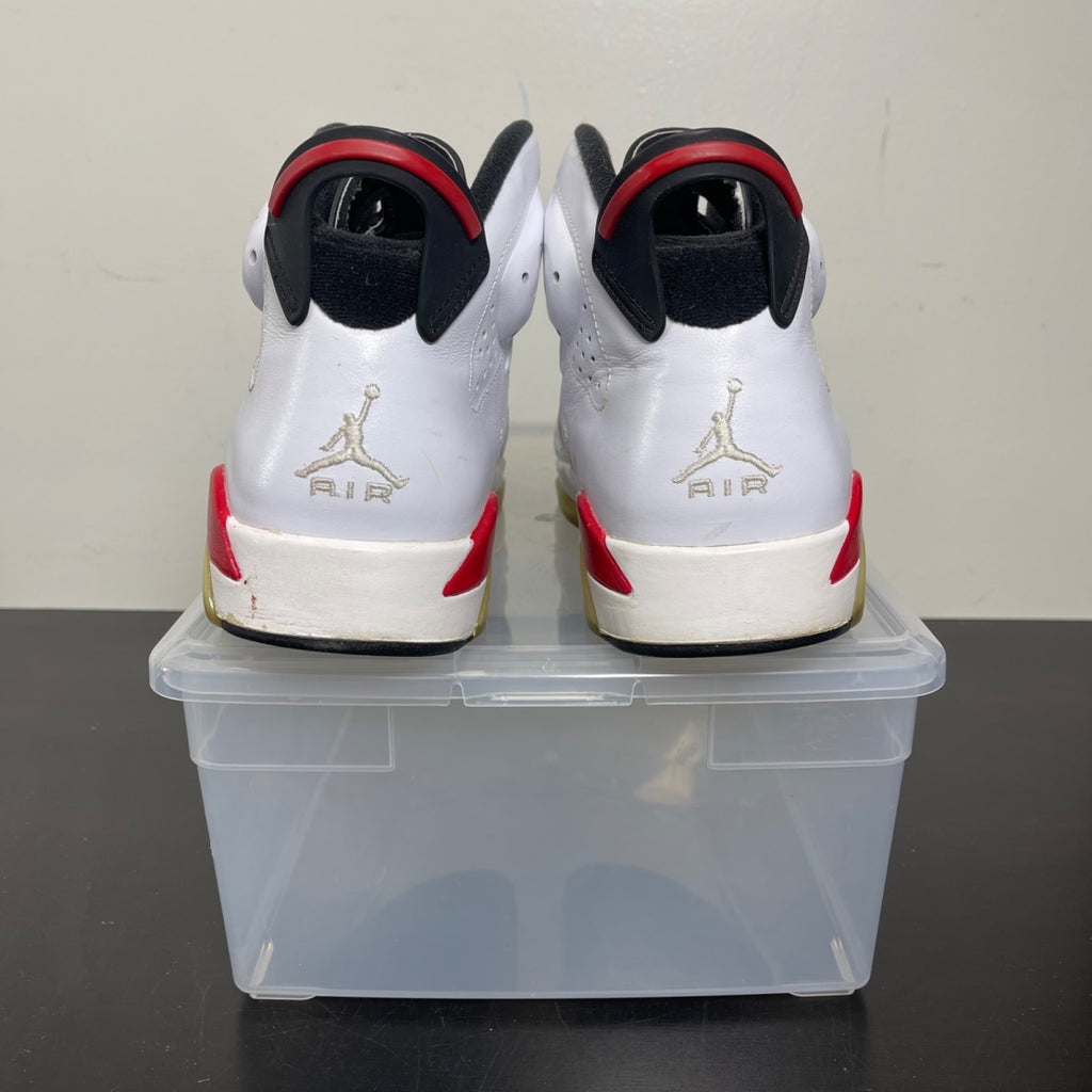 Jordan 6 Retro Bulls (2010) 10.5 (Moderately Worn Pre-Owned)JordanWhite/Varsity Red-Black - Image 5