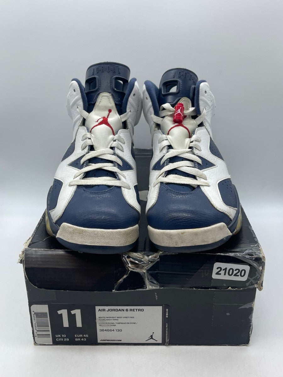 Jordan 6 Retro Olympic London (2012) 11 (Moderately Worn Pre-Owned) - Image 2
