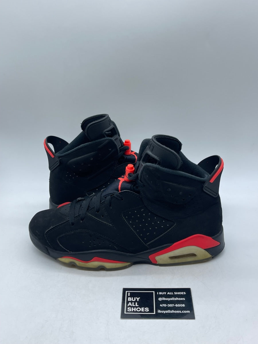 Jordan 6 Retro Black Infrared (2019) 9.5 (Heavily Worn Pre-Owned) - Image 1