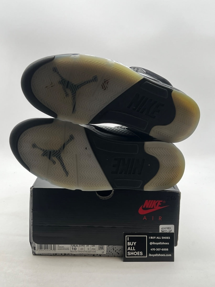 Jordan 5 Retro OG Black Metallic Reimagined 10 (Lightly Worn Pre-Owned) - Image 8