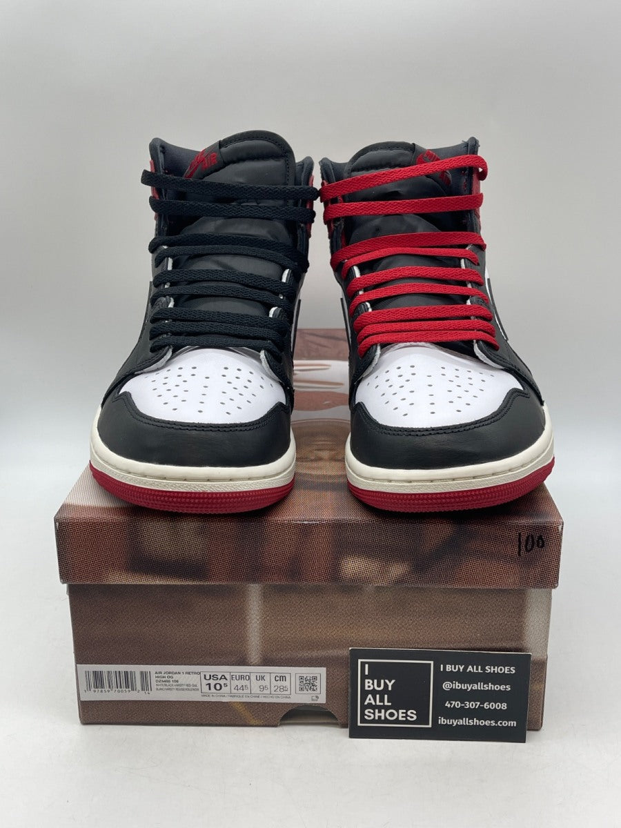 Jordan 1 Retro High OG Black Toe Reimagined 10.5 (Lightly Worn Pre-Owned) - Image 2