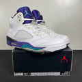 Jordan 5 Retro Grape (2013) 12 (Moderately Worn Pre-Owned)JordanWhite/Emerald-New Grape-Ice Blue - Image 1
