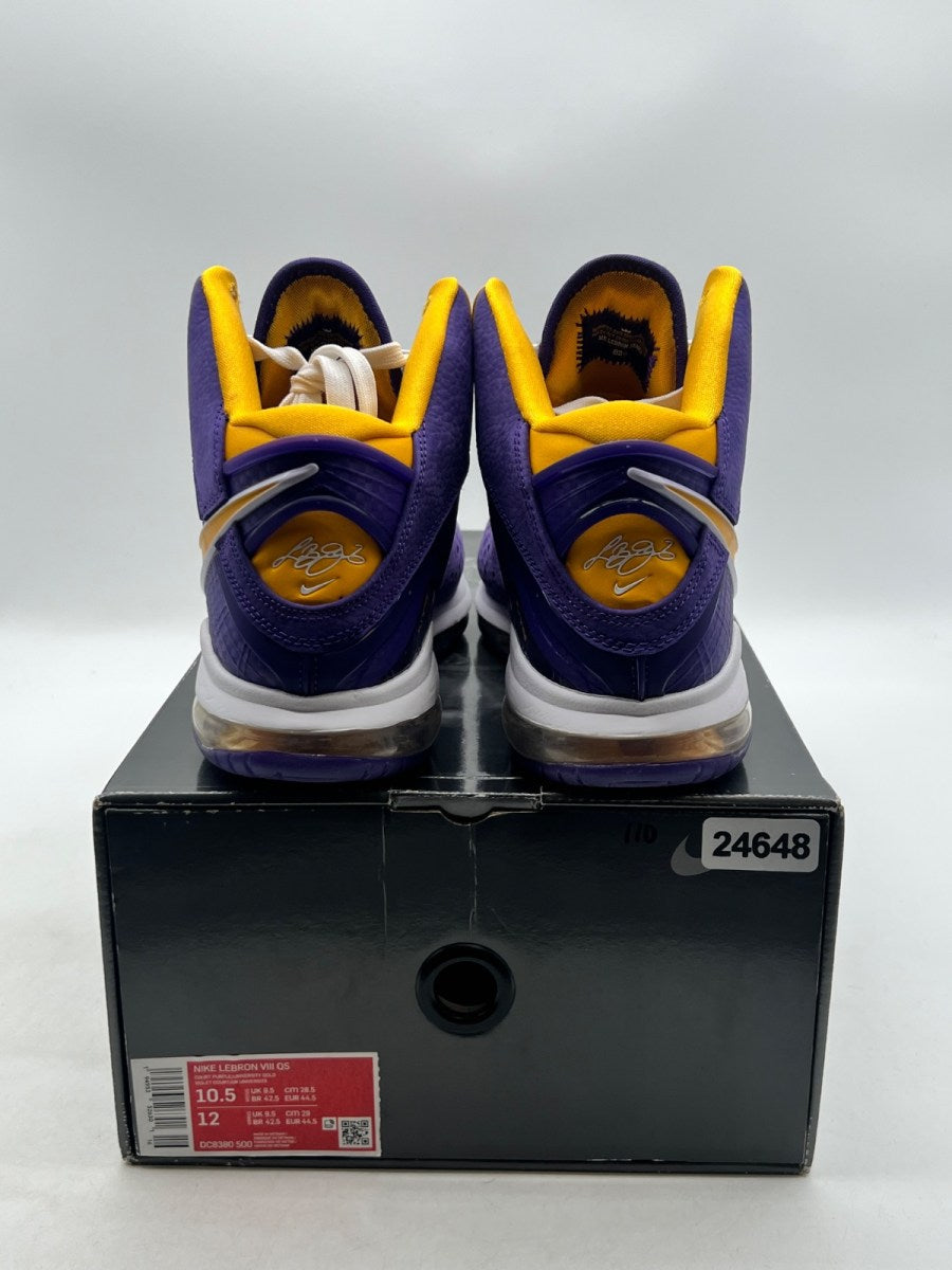 Nike LeBron 8 Lakers 10.5 (Lightly Worn Pre-Owned)NikeCourt Purple/Court Purple-University Gold-University Gold - Image 6