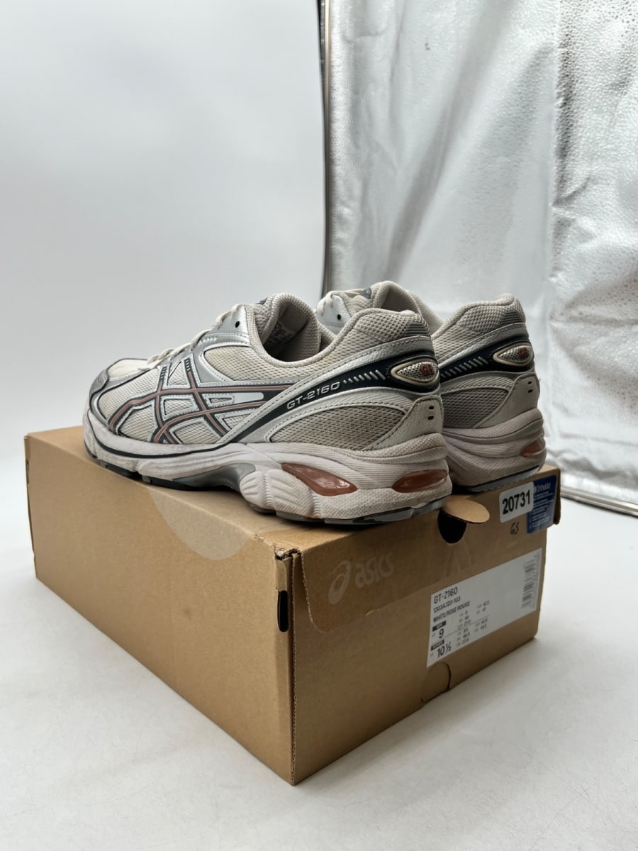 ASICS GT-2160 White Rose Rouge 9 (Moderately Worn Pre-Owned) - Image 4