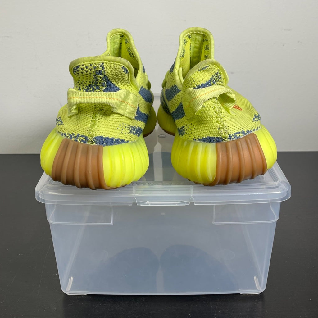 adidas Yeezy Boost 350 V2 Semi Frozen Yellow 11.5 (Moderately Worn Pre-Owned)adidasSemi Frozen Yellow/Raw Steel/Red - Image 4