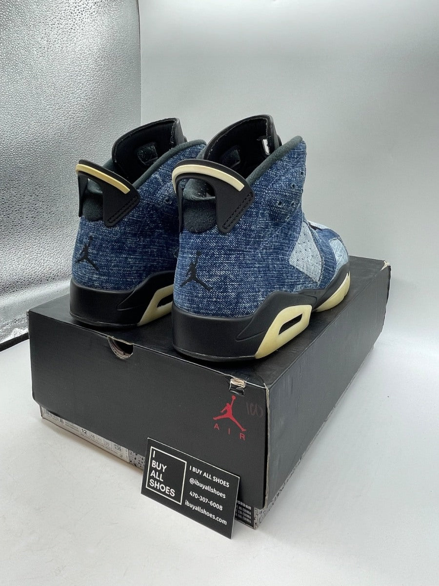 Jordan 6 Retro Washed Denim 12 (Moderately Worn Pre-Owned) - Image 5
